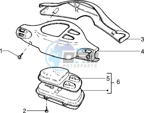 Speedometers Kms. - handlebar cover