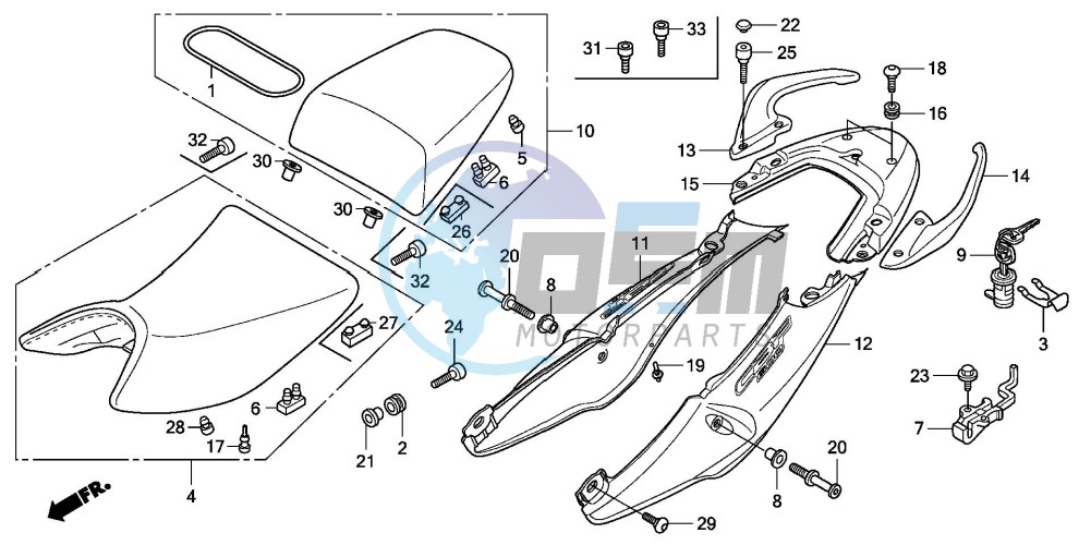 SEAT/SEAT COWL