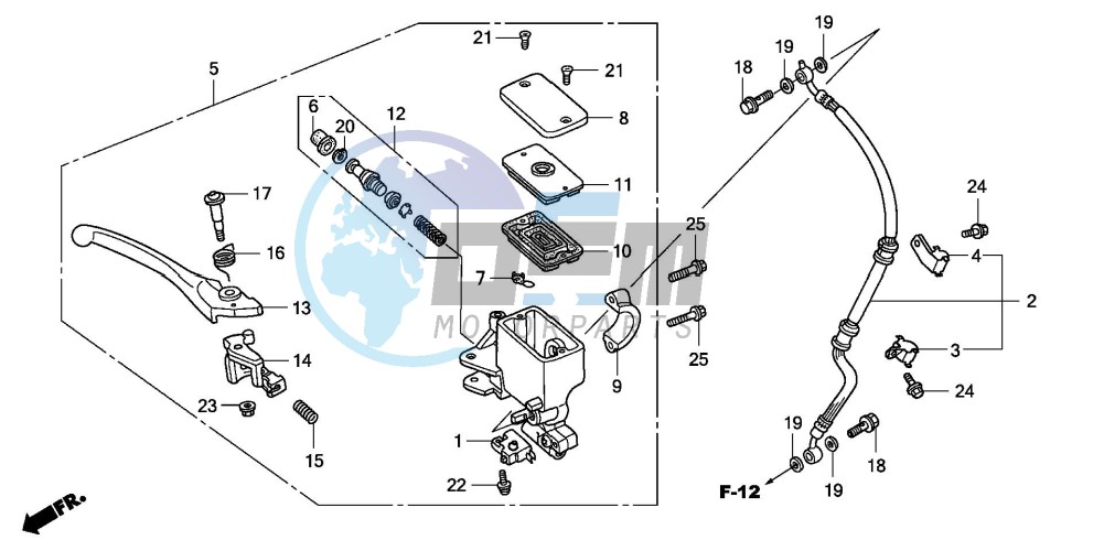 FR. BRAKE MASTER CYLINDER