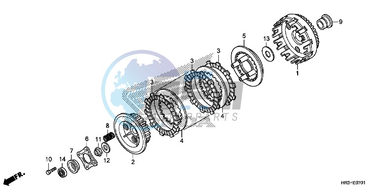 CLUTCH (TRX420FE1/FM1/FM2/TE1/TM1)