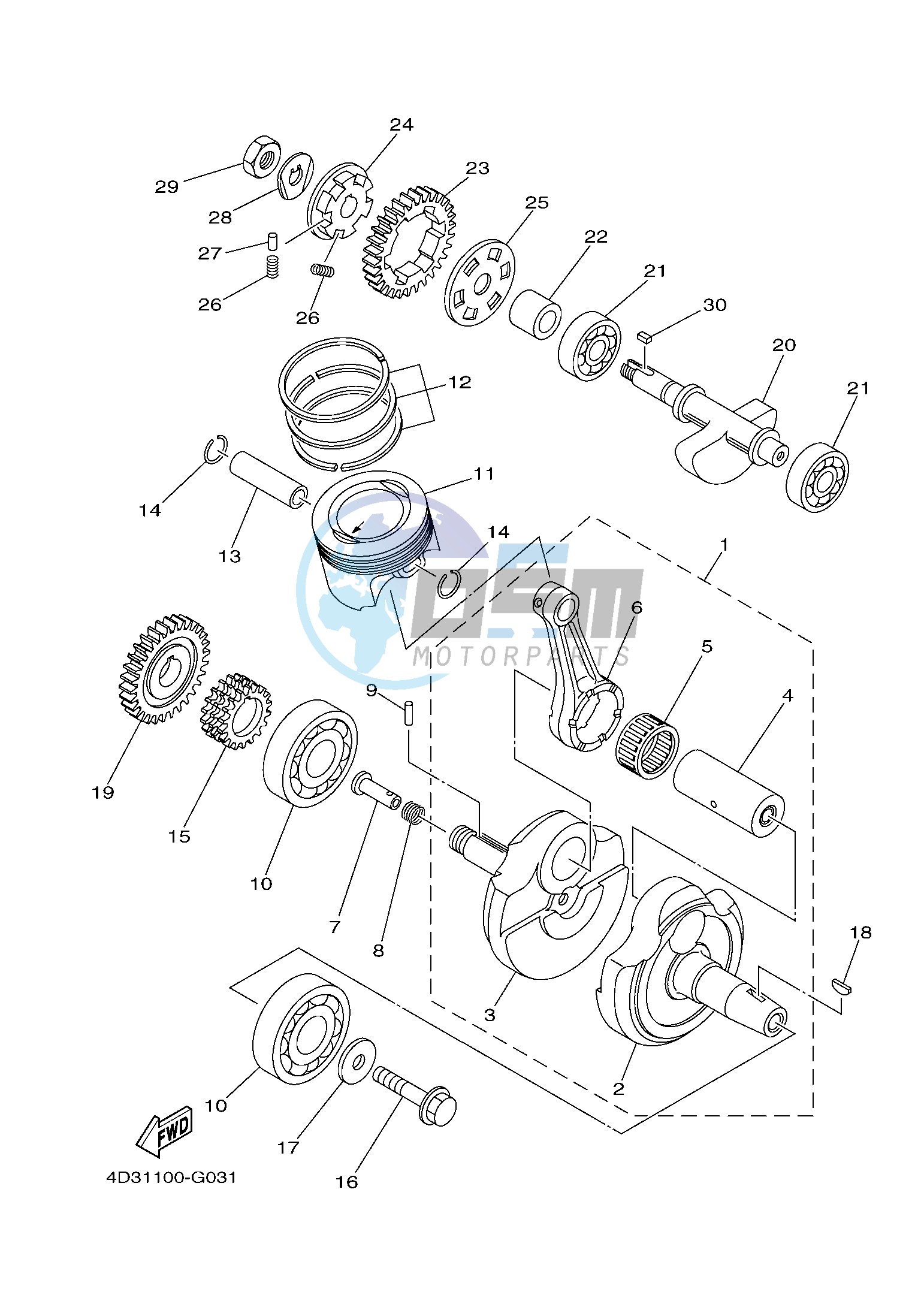 CRANKSHAFT & PISTON