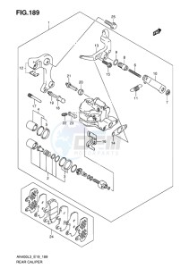 AN400 ABS BURGMAN EU-UK drawing REAR CALIPER