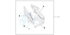 NC700DD INTEGRA E drawing KIT PANNIER STAY