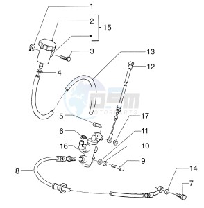 Sfera 125cc drawing Front master brake cilinder