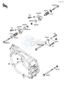 ZX 600 [NINJA 600R] (C3-C7) [NINJA 600R] drawing FRAME FITTINGS