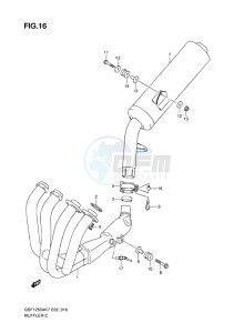 GSF-1250S ABS BANDIT EU drawing MUFFLER