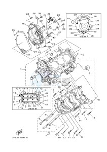 YXZ1000ETS YXZ10YESH YXZ1000R EPS SS SPECIAL EDITION (B57J) drawing CRANKCASE