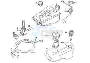 ST RAPIDO - 50 cc drawing FUEL TANK