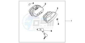 CBF600N9 Europe Direct - (ED) drawing NARROW PANNIER SET