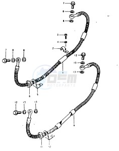 GSX1100 (T-X) drawing REAR BRAKE HOSE