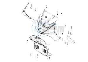 BEVERLY 125-200 drawing Front Shield