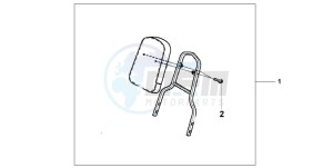 VT750DC BLACK WIDOW drawing BACKREST