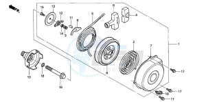 TRX350FM FOURTRAX drawing RECOIL STARTER