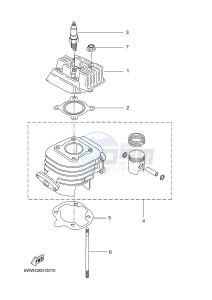 CW50 BOOSTER (5WWR) drawing CYLINDER