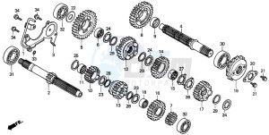 XRV750 AFRICA TWIN drawing TRANSMISSION