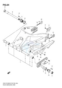 GSX-R1000 (E3-E28) drawing REAR SWINGING ARM