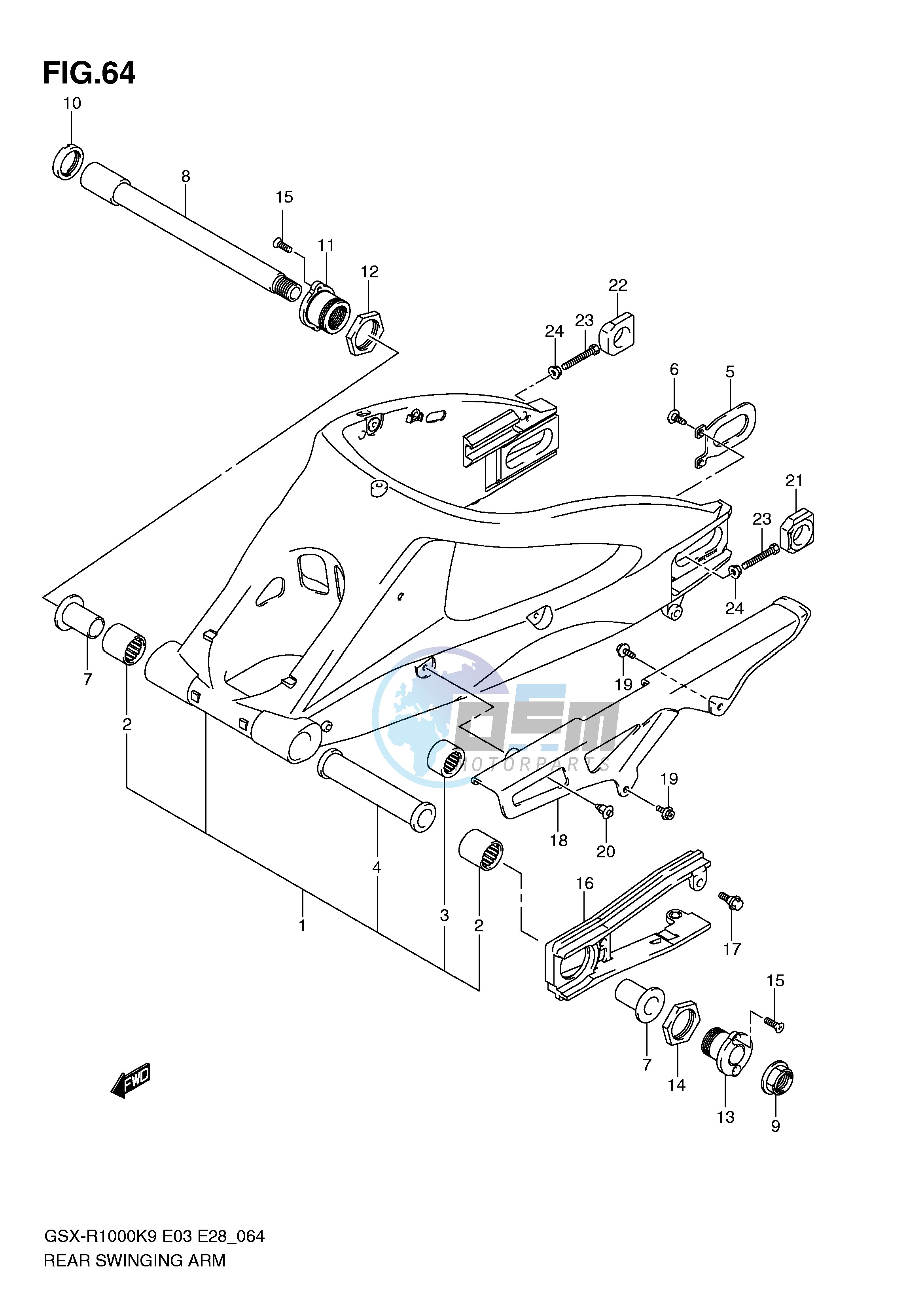 REAR SWINGING ARM