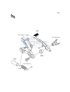 NINJA_ZX-6R_ABS ZX636FEF FR GB XX (EU ME A(FRICA) drawing Brake Pedal