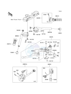 ZX 1000 C [NINJA ZX-10R] (C2) C2 drawing HANDLEBAR