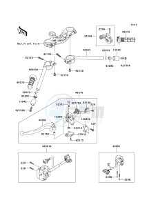 ZX 600 N [ZX-6RR] (N1) N1 drawing HANDLEBAR