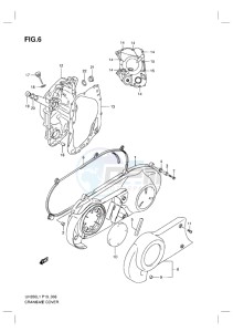 UH200G BURGMAN EU drawing CRANKCASE COVER