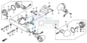 VTX1300S drawing WINKER