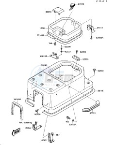 JB 650 A [JET MATE] (A1-A2) [JET MATE] drawing ENGINE HOOD