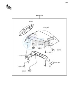 NINJA ZX-10R ABS ZX1000SGFA XX (EU ME A(FRICA) drawing Accessory(Single Seat Cover)