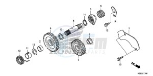 CRF150RBE CRF150RB Europe Direct - (ED) drawing KICK STARTER SPINDLE