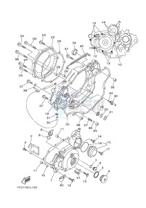 YFZ450 YFZ450D (1PD5 1PD6) drawing CRANKCASE COVER 1