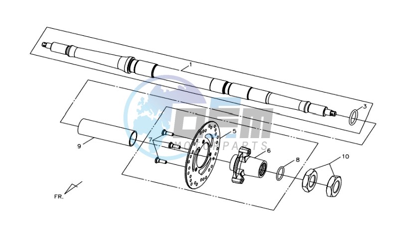 REAR AXLE / BRAKE DISC