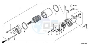 CBR650FAG CBR650F 6ED - (6ED) drawing STARTING MOTOR