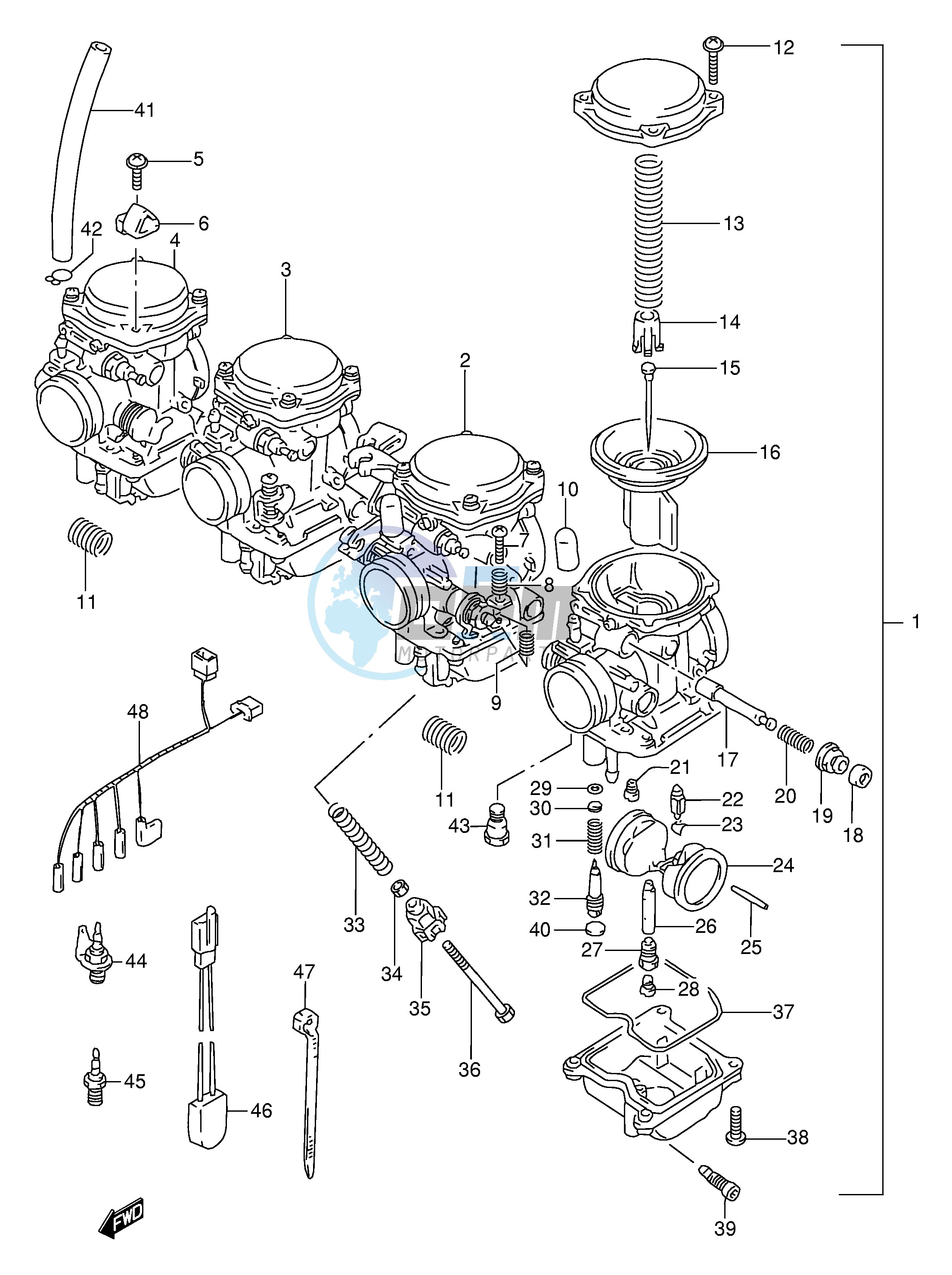 CARBURETOR (MODEL V W X)