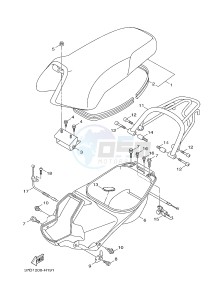 YW125 YW125CB (37D5) drawing SEAT