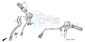 VFR8009 Ireland - (EK / MME TWO) drawing SWITCH/CABLE