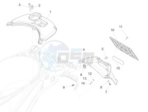 125 4T 3V I GET ie Primavera (APAC) (AU, EX, JA, KR, VT) drawing Rear cover - Splash guard