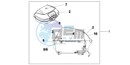 45L TOP BOX T T YPE FOP ONLY