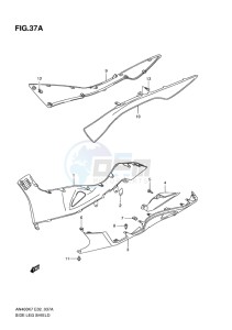 AN400 ABS BURGMAN EU-UK drawing SIDE LEG SHIELD