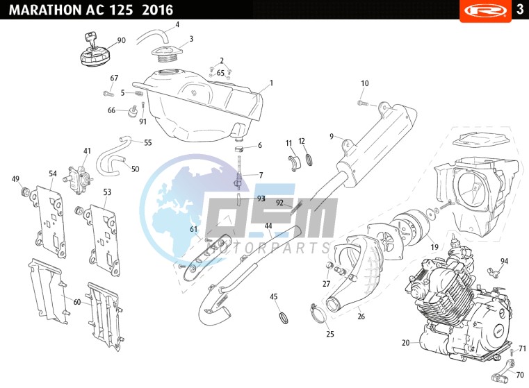 TANK-EXHAUST-ENGINE COMPLETE