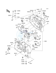 KL 250 D [KLR250] (D15-D19) [KLR250] drawing CRANKCASE