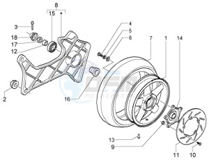 X9 500 Evolution (abs) drawing Rear Wheel