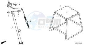 CRF250XB CRF250X ED drawing STAND