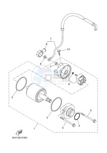 XSR700 (B341 B341 B341) drawing STARTING MOTOR