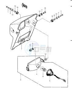 KLT 200 C [KLT200] (C1) | DIFFIRENTIAL AXLE [KLT200] drawing HEADLIGHT -- 83 KLT200-C1- -