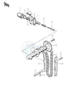 KZ 400 S [SPECIAL] (S) [SPECIAL] drawing CAMSHAFT_CHAIN_TENSIONER -- 75 S- -