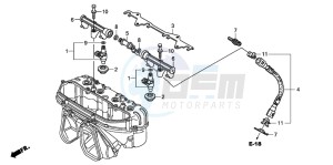 CBR600RR drawing FUEL INJECTOR