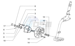 Sfera 125cc drawing Brake system