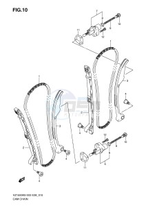 VZ1500 (E3-E28) drawing CAM CHAIN