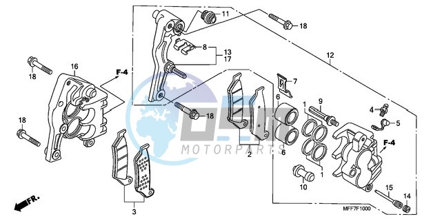 FRONT BRAKE CALIPER