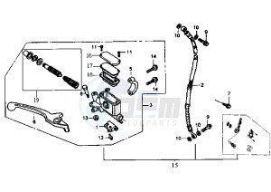 SUPER FANCY - 50 cc drawing FRONT BRAKE SYSTEM